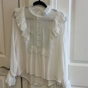 Anthropologie lacy blouse